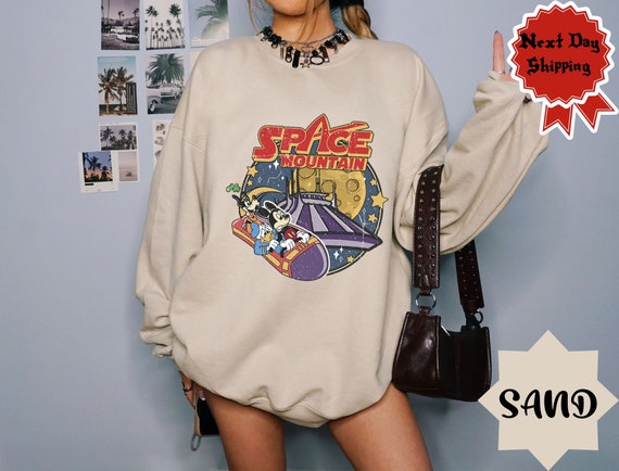 90s Space Mountain Sweatshirt, Retro Disney Hoodie, Retro Walt Disney World  Tee, Mickey and Friends Sweatshirt - Etsy