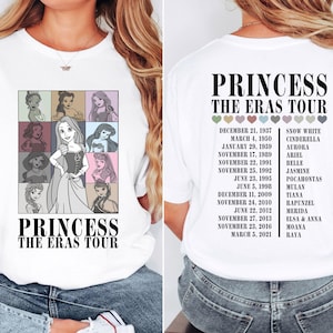 Princess Era Tour Shirt, Disney Princess Tour Tee, Disney Princess Characters Shirt, Disney Girl Trip Shirt, Disneyland Shirt