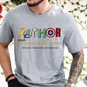 Fathor, Thor,  Father&#39;s Day Gift, Avngers Men&#39;s Shirt, Fathor Definition Shirt, gift Dad Shirt, Superhero Dad Shirt