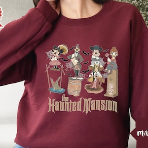 The Haunted Mansion Retro Comic Sweatshirt,2025 Halloween Sweatshirt, Haunted Mansion hoodie, Halloween Gifts, Haunted Mansion 1969 hoodie
