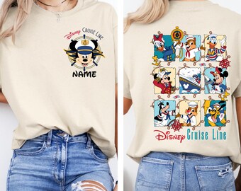Disney Micky und Freunde Cruise Line benutzerdefinierte Shirts, Disney Cruise Shirt, Disney Familienreise Shirt, Kreuzfahrt Geburtstagsshirts, Cruise Squad Tee