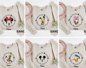 Disney Trip 2026 Vacation Shirt Family Matching Group Custom Tee, Disneyland Shirt, Personalized Disney Mickey Minnie family Shirt Tee