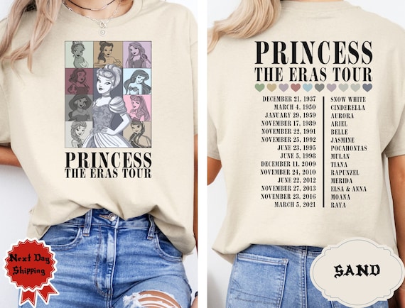 Princess Era Tour Shirt, Disney Princess Tour Tee, Disney Princess Characters Shirt, Disney Girl Trip Shirt, Disneyland Shirt