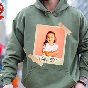 Custom Retro Photo And Year, Custom Shirt With Picture Personalized 30th Birthday Gift Retro 30th Birthday Party Retro Est 1995 Shirt