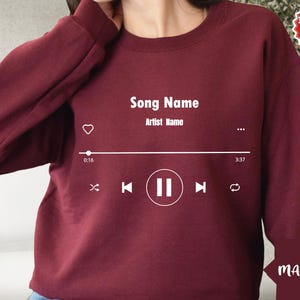 Custom Song Name Shirt Gift For Birthday, Custom Artist Name Shirt, Custom Song Name Shirt, Favorite Song Tee, Custom Favorite Artist Tee