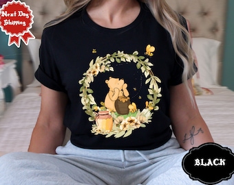 Disfraces de Winnie the Pooh, camisetas de Winnie the Pooh, camisetas de Winnie Honey, camisetas de grupos de Disney, camisetas de oso Pooh, ideas para camisetas de la familia Disney