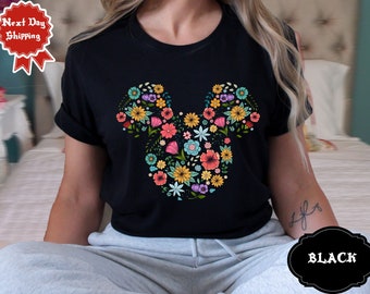 Blumen Micky Shirt, Disney Gartenfest Shirt, Micky Shirt, Blumen Disney Shirt, Blumen Micky Shirt, Gärtner Geschenk