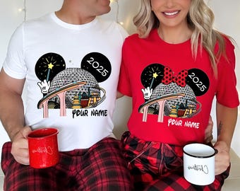 Camiseta con nombre personalizado Disney Epcot 2025, camiseta World Traveler, camiseta personalizada de viaje a Disney, camiseta a juego de la familia Disney, camiseta de Disneyland