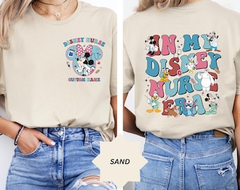 Personalized In My Disney Nurse Era T-shirt, Mickey Minnie Stitch Dog Baymax Nurse Tee, Happy Nurse's Day 2026, Nursing School Student Gift