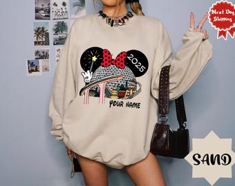 Custom Name Disney Epcot 2025 Shirt, World Traveler Shirt, Personalized Disney Trip Shirt, Disney Family Matching Shirt, Disneyland Shirt