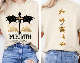 Basgiath War College T-Shirt, Drachenreiter, Vierter Flügel Shirt, Violet Sorrengail, Xaden Riorson, Fly or Die, Reiter Quadrant, Rebecca Yoros