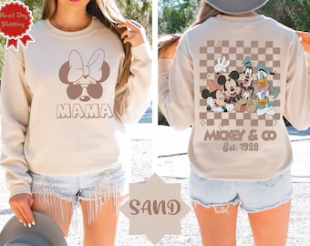 Retro Mickey Minnie Shirts, Retro Mickey and Friends Shirt, Retro Disney Trip Shirt, Checkered Mickey Shirt, Disney Family Vacation Shirt
