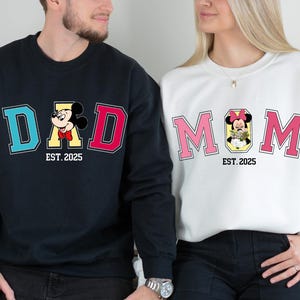 Disney Mom and Dad Shirts, Mickey Dad Shirt, Minnie Mama Shirt, Disney Family Shirt, New Mom Shirt, New Dad Shirt