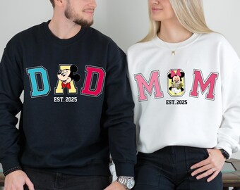 Disney Mom and Dad Shirts, Mickey Dad Shirt, Minnie Mama Shirt, Disney Family Shirt, New Mom Shirt, New Dad Shirt
