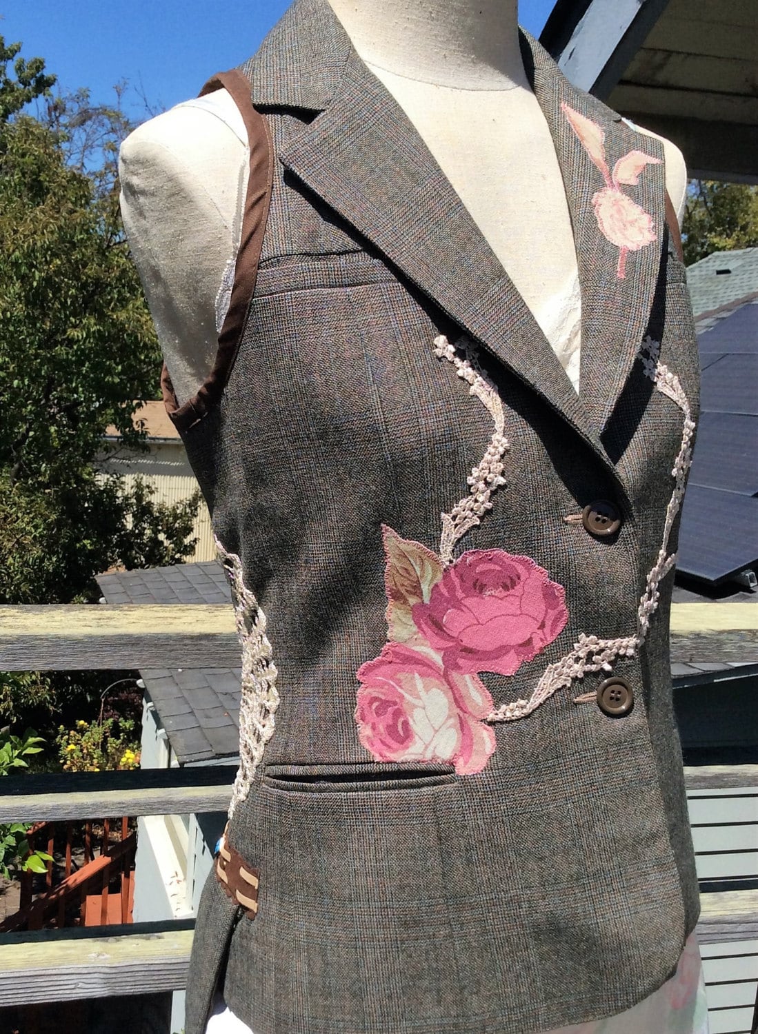 Upcycled Sleeveless Jacket Tailcoat 