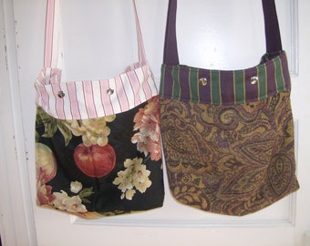 Carryall Bags, Purses, DecorativeTote Bags, Tote Purses, Women's Bags, Small Tote Bags, Upcycled Bags