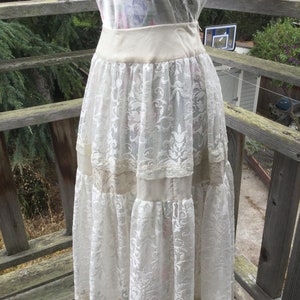 Lace Two  Tiered Maxi Skirt