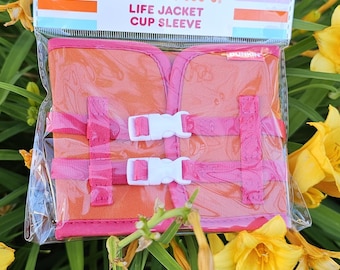 Dunkin Life Jacket Cup Sleeve. (TUMBLER NOT INCLUDED)