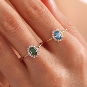 June Birthstone Ring - Custom Dainty Minimalist Alexandrite Birthday Gift - Personalized Birthstone Ring - Custom Alexandrite Dainty Jewelry