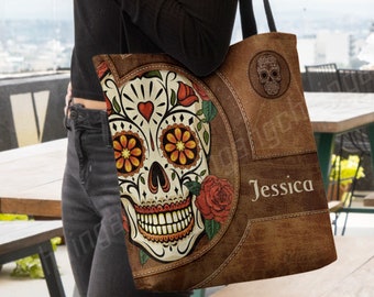 Dead Day Sugar Skull Halloween Canvas Shoulder Tote Bag Fit 15.6 Inch Computer Tote Purses for Trekking Shopping Halloween Large Woman Laptop Tote Bag Dead Day Sugar Skull Halloween Canvas Shoulder Tote Bag Fit 15.6 Inch Computer Tote Purses for Trekking Shopping Halloween Large Woman Laptop Tote Bag