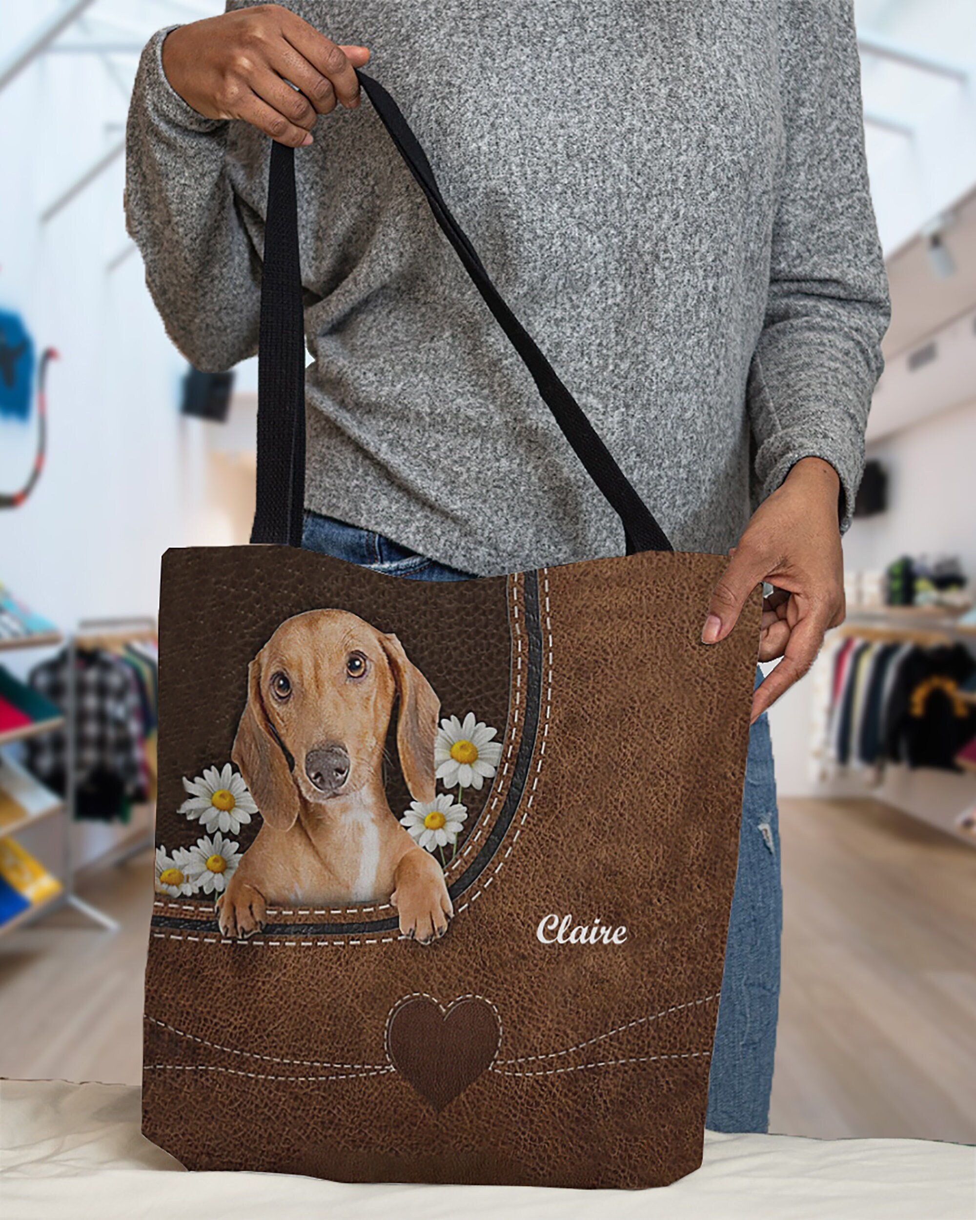 dachshund tote