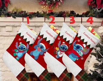 Disney Tiki Stitch Personalized Christmas Stocking