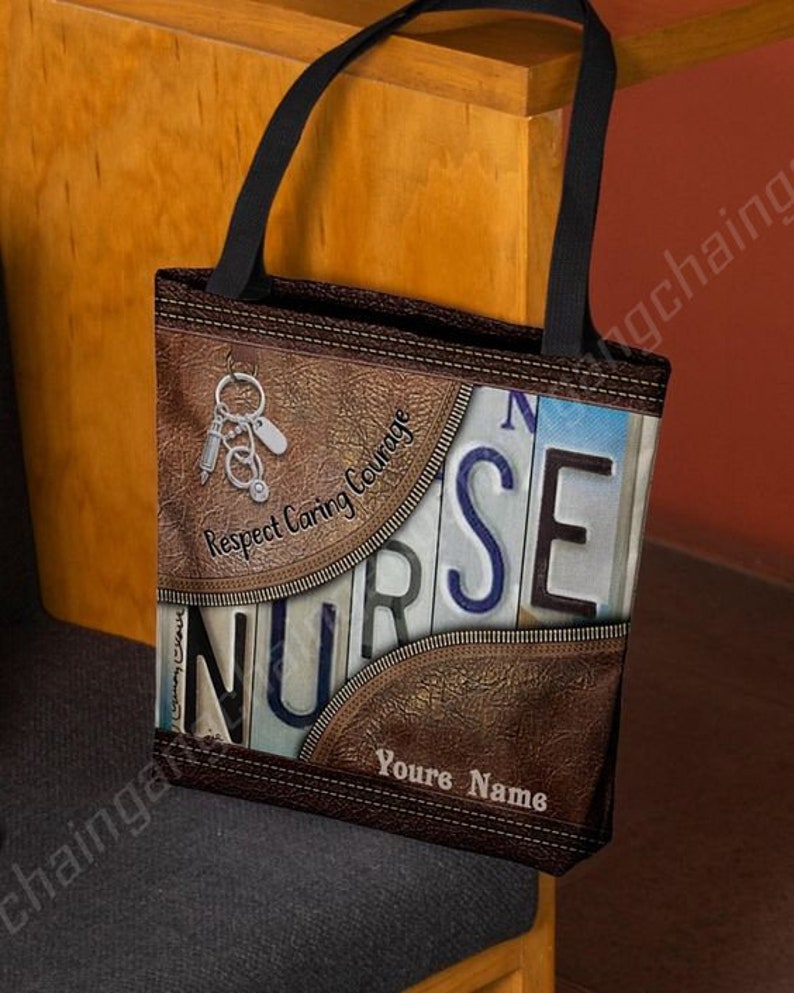 Personalized Nurse Tote Bag Custom Nurse Handbag Nurse Bag Etsy