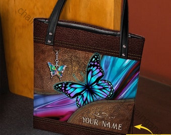 Butterfly Kissing Flowers Printed Laptop Shoulder Bag,Laptop case Handbag Business Messenger Bag Briefcase 