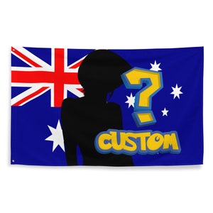 Kpop Australia completamente personalizzabile Bandiera personalizzata Patriottico Tiktok Meme Arazzo alla moda per la stanza Fanmade Sottile Kpop Merch Tour 2024