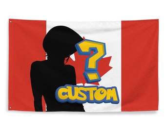 Fully Customizable Kpop Canada Custom Flag Patriotic Tiktok Meme Trendy Room Tapestry Fanmade Subtle Kpop Merch Tour 2024
