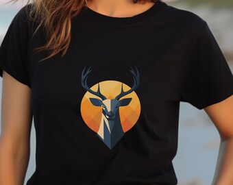 Majestic Elk T-Shirt | Wildlife-Inspired Graphic Tee Unisex Jersey Short Sleeve Tee