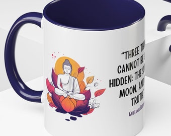 Gautama Buddha Inspirational Quote Mug | 11oz Ceramic Coffee Mug | Mindfulness & Peace Gift