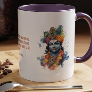 Lord Krishna quote mok | Inspirerende Bhagavad Gita-mok | Spiritueel geschenk