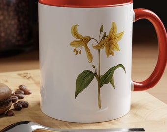 Erithronium Pagoda Flower Mug | 11oz Ceramic Coffee Mug | Floral Gift for Garden Lovers