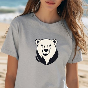Majestic Bear T-Shirt | Wilderness Bear Graphic Tee Unisex Jersey Short Sleeve Tee