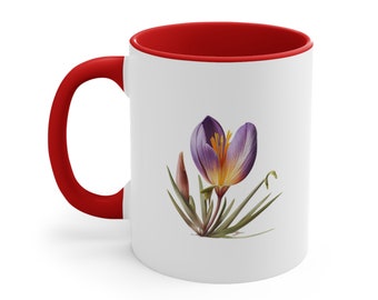 Crocus Vernus Accent Coffee Mug, 11oz