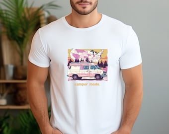 Camper Van Adventure T-Shirt | Road Trip Explorer Tee Unisex Jersey Short Sleeve Tee