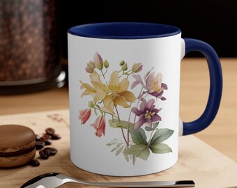 Aquilegia vulgaris Accent Coffee Mug, 11oz