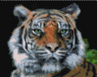 Peyote Stitch PATTERN for Tiger