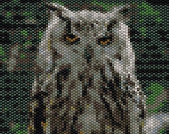 Peyote Stitch Pattern for Owl 2