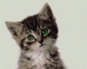 Peyote Stitch PATTERN for Kitten