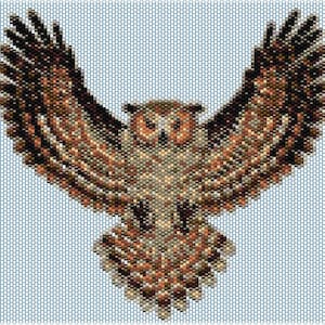Owl 3 Peyote stitch PATTERN