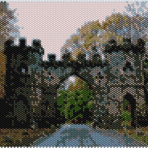 Peyote Stitch Pattern for Tollymore Forest Entrance