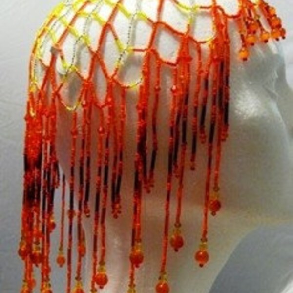 Fire Magic - Beaded headdress