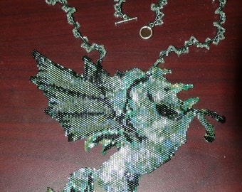 Peyote pattern for my Pegasus necklace