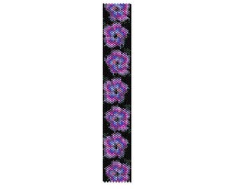 BPPE0001  Even Count Single Drop Peyote Cuff/Bracelet Pattern