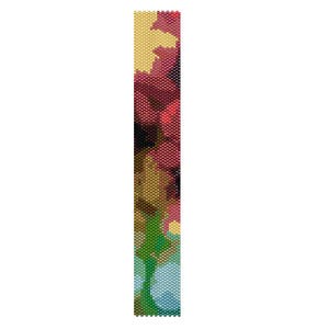 BPT0013 Thin Bracelet Pattern 13 Even Count Single Drop Peyote Bracelet PATTERN