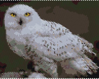 Peyote Stitch Pattern for Owl 3