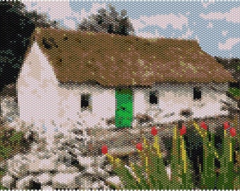 Peyote Stitch Pattern for Irish Cottage