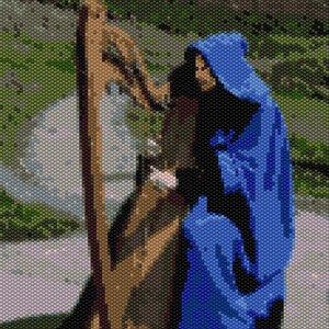 Peyote Stitch Pattern for Irish Harpist